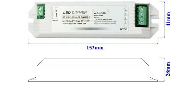 2,4 г 4 зоны led диммер затемнения(один цвет)/цветовая температура/RGB/RGBW светодиодный контроллер пластиковый корпус для светодиодной полосы света