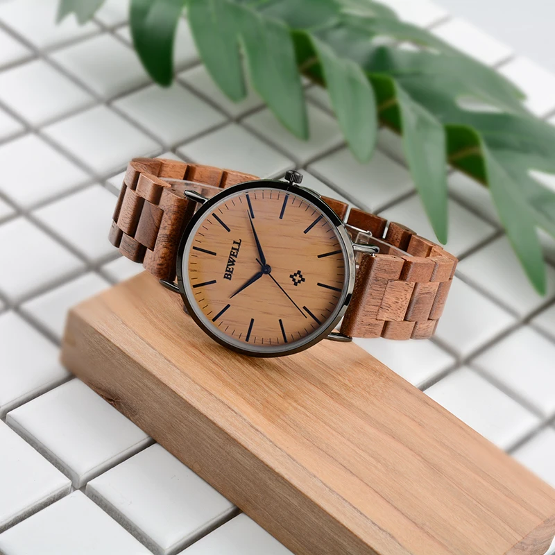 BEWELL WOODEN WATCH