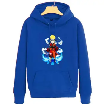 

High-Q Unisex Cartoon NARUTO pullover Hoodies lovers cotton breathable NARUTO Cartoon Hoodies Sweatshirts Coat