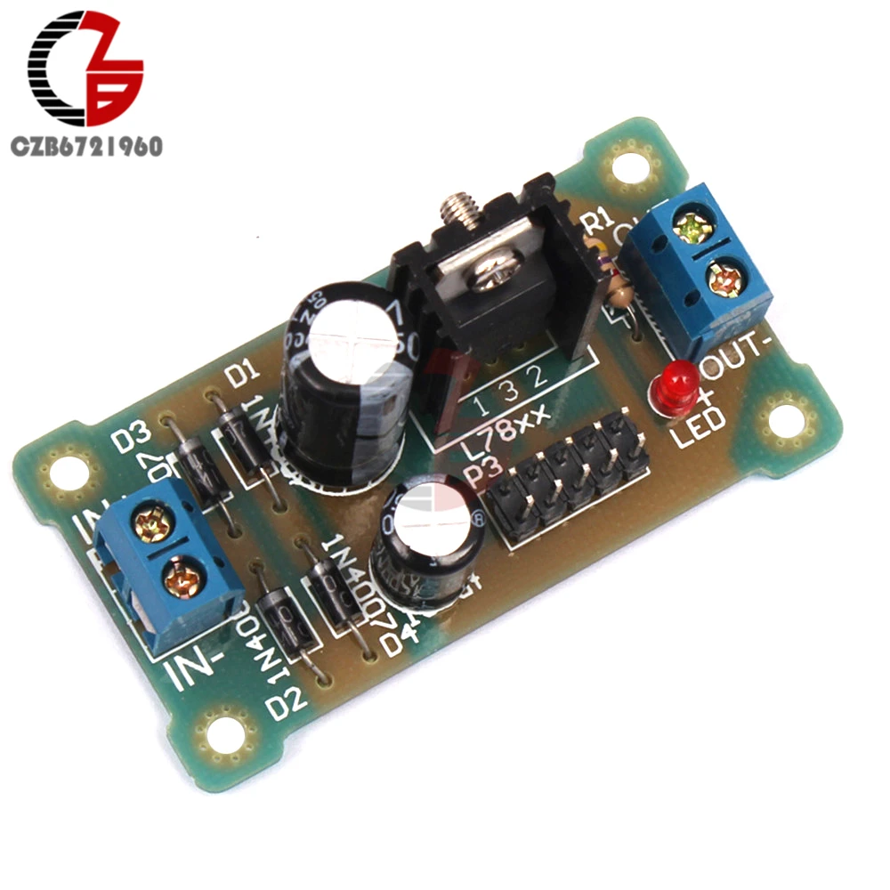 

L7806 LM7806 Voltage Regulator DIY Kits 8V-35V to 6V Power Transformer Supply Voltage Coverter Module