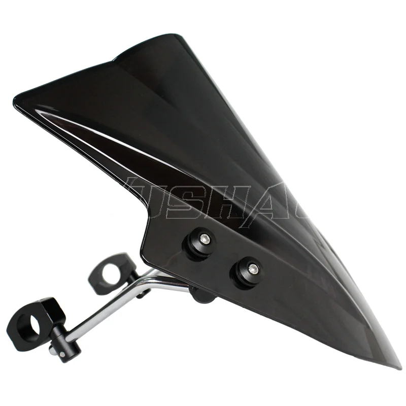 

Universal Motorcycle Street Bikes Windshield Windscreen For Kawasaki ER-6N ER-4N ER6N ER4N Vulcan S Black Clear Iridium