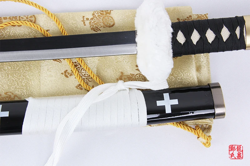Real steel Surgeon of Death Katana swords decoration prop red/white for Anime One Piece Cosplay Trafalgar D. Water Law's Sword