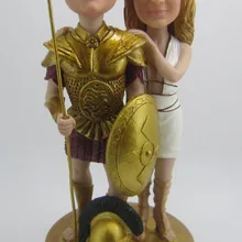 Экспресс Персонализированная кукла с качающейся головой борьба за вас свадебное Подарочное свадебное украшение полирезина на заказ кукла