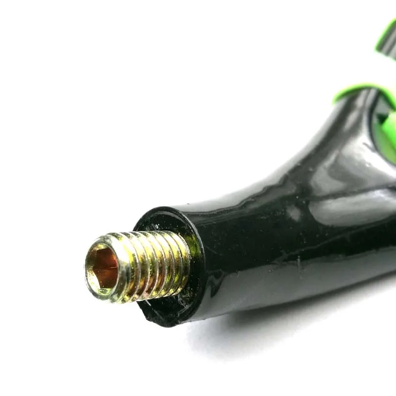 3 قطعة/الحقيبة الأخضر والأسود البلاستيك U-رئيس الصيد قضيب حامل تلسكوبي الكارب الصيد قضيب بعقب بقية رئيس الصيد اكسسوارات