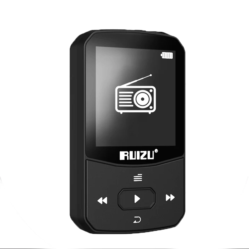 Новое поступление, Спортивный MP3 плеер RUIZU X52 с Bluetooth, 8 ГБ, мини-клип с поддержкой экрана, FM, запись, электронная книга, часы, шагомер