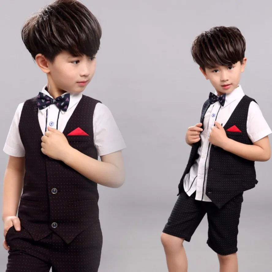 2016 New Children's Formal Sets wedding suits for baby boys wedding clothes boy birthday dress kids Children clothing