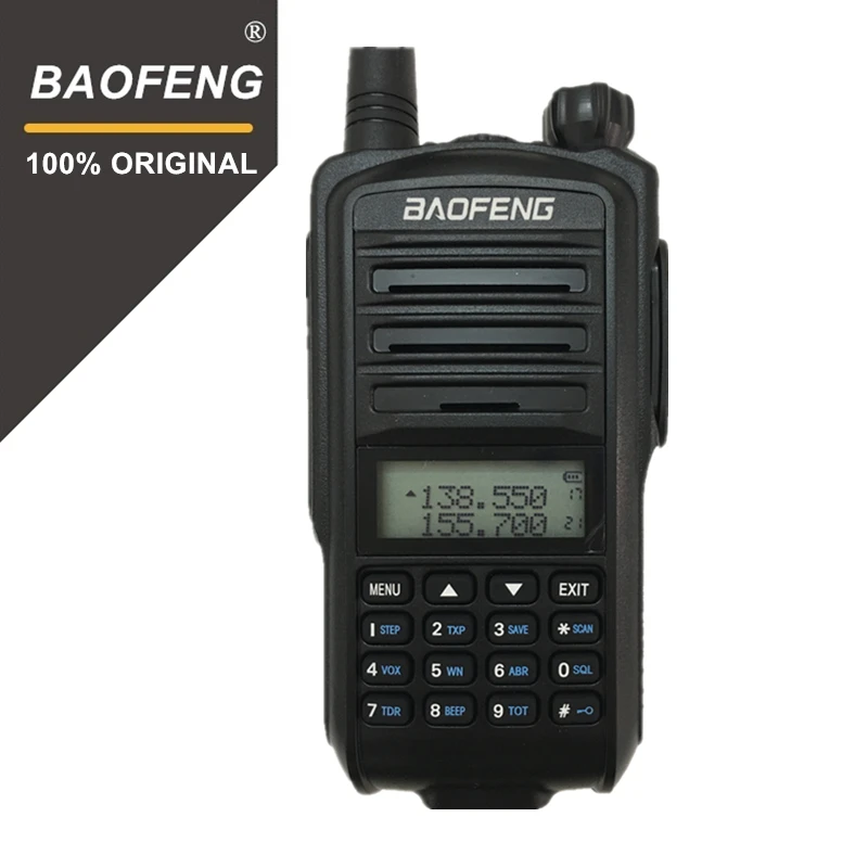 100% оригинальная портативная рация BaoFeng с двумя диапазонами 5R PLUS UHF/VHF