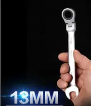 O envio gratuito de 1 pc 13mm crv aço feito plum chave & chave catraca invertendo para casa diy geral reparar usando