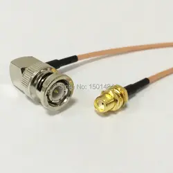 НОВЫЙ SMA женский переключателя разъем BNC штекер Угловые конвертер RG316 кабель 15 см 6 "для WI-FI антенны