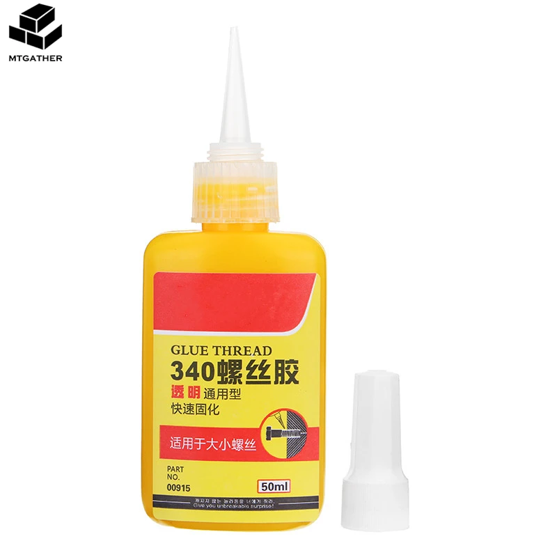 

MTGATHER Universal 340 Threadlocker Thread Locker Screw Glue Quick Drying Sealing Glue 50mL