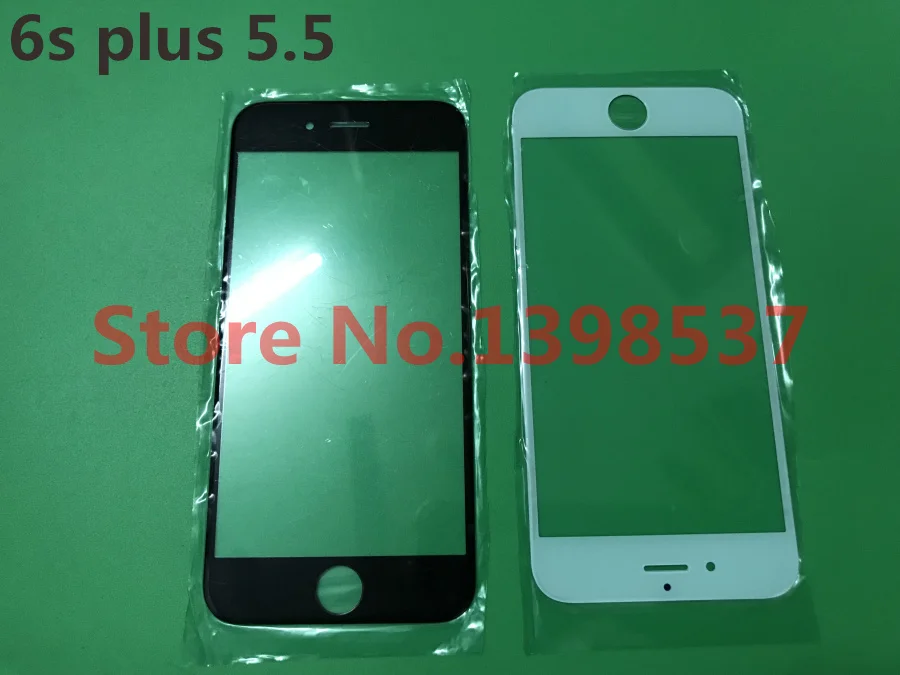 100 шт/партия AAA высококачественные стеклянные линзы для iphone 6s plus 5,5 дюймов lcd Передняя сенсорная панель стекло внешняя Замена объектива Запасная часть