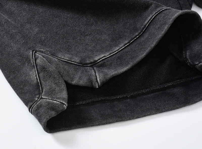 QoolXCWear men Shorts Cotton loose Shorts Vintage-Washed Black Shorts Summer Hip Hop Sweat Shorts Streetwear QoolXCWear men Shorts Cotton loose Shorts Vintage-Washed Black Shorts Summer Hip Hop Sweat Shorts Streetwear