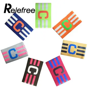 

Relefree Football Captain Armband Soccer Skippers Armbands Multi Color Games Tournament
