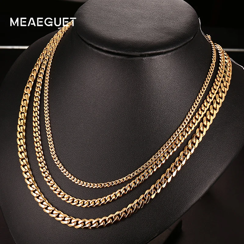 Мужская цепочка из нержавеющей стали 24/30 дюймов 3/5/7 мм|long chain necklace|chain necklacefashion necklace