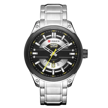 

Men Quartz Watches CURREN Top Brand Military Sport Watch Men Full Stainless Steel Waterproof Calendar Clock Relogio Masculino