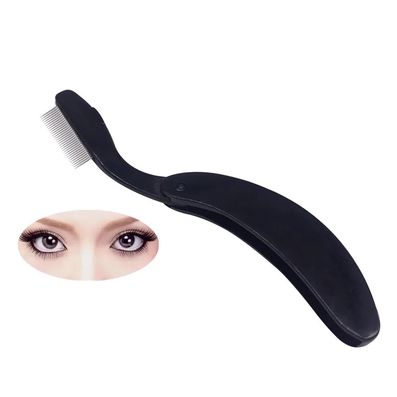 Stainless Steel Eyelash Comb Folded Stainless Steel Needle Eyelash