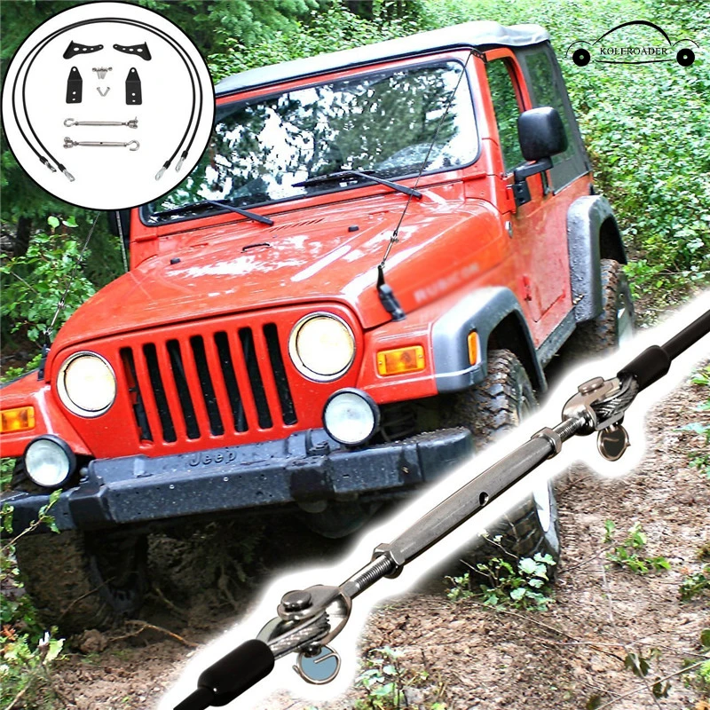 

Limb Risers Kit For Jeep Wrangler TJ 1997-2006 Obstacle Eliminate Rope Through The Jungle Protector Car Exterior KOLEROADER /