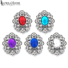

New Component w386 Crystal 18mm 30mm Metal Snap Button For Bracelet Necklace Interchangeable Jewelry Women Accessorie Findings