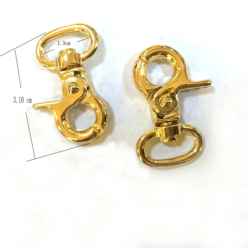 1/2 inch (12MM) gold Lobster Claw Snap hook PURSE STRAP Hooksin Bag