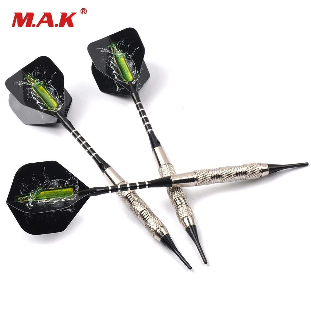 3 pcs Safe Darts 18 g with Soft Tip Indoor Sport Darts With Black Flight for Electronic Dart
