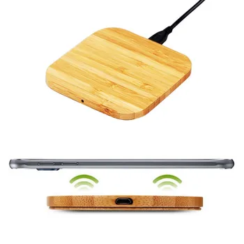 

Bamboo Qi Wireless Charger Wood Fast Wireless Charging Pad for iPhone XS Max XR X 8Plus Samsung S9 S8 S7 S6 for Xiaomi mi Mix 2S