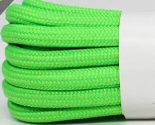 160 см/63 ''плоские шнурки цветные яркие однотонные шнурки для обуви, шнурки для альпинизма - Цвет: green