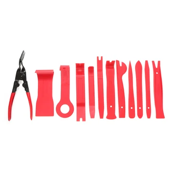 

2019 11PCS Car Door Molding Dash Panel Audio Trim Removal Pry Tool Kit & Clip Pilers