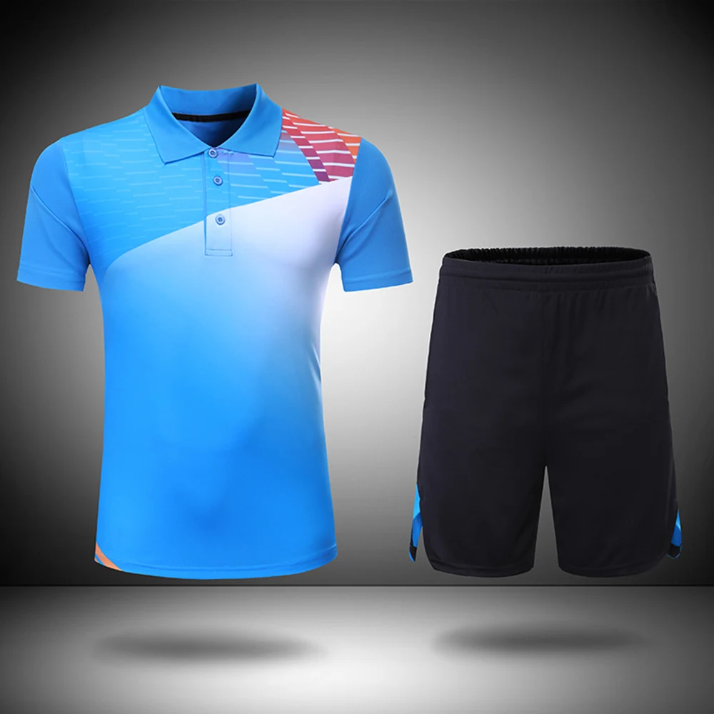 Free Print Badminton Clothes Men  Table Tennis Clothes  Sports Tennis Clothes Ping Pong Clothes 207