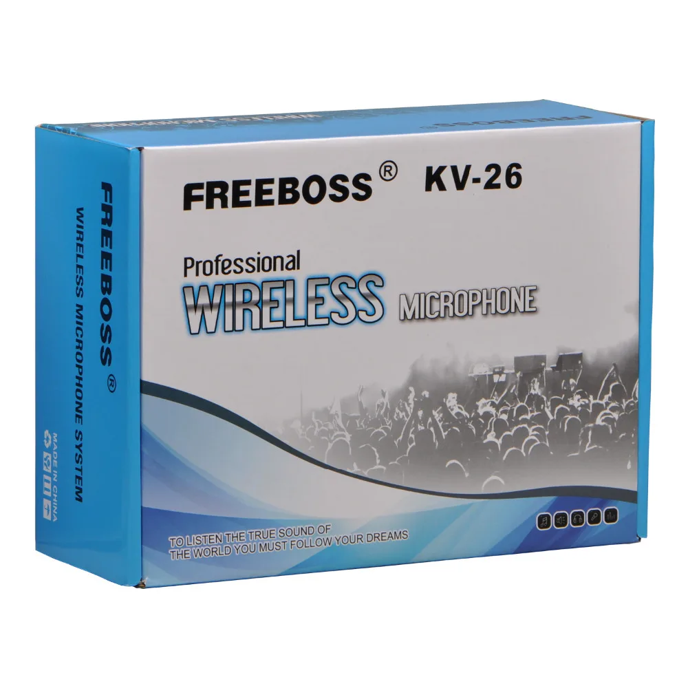 FREEBOSS KV-26 2 Way VHF динамический ручной передатчик 2 канала конференции Dj Караоке вечерние беспроводной микрофон