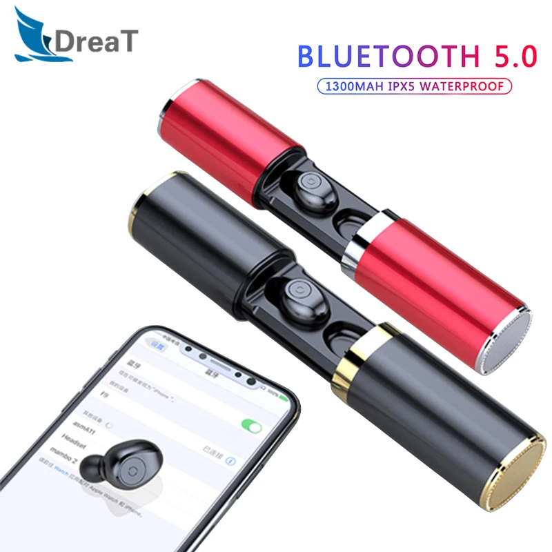 TWS беспроводные наушники Bluetooth 5 0 Handsfree Bass стерео спортивные гарнитура для