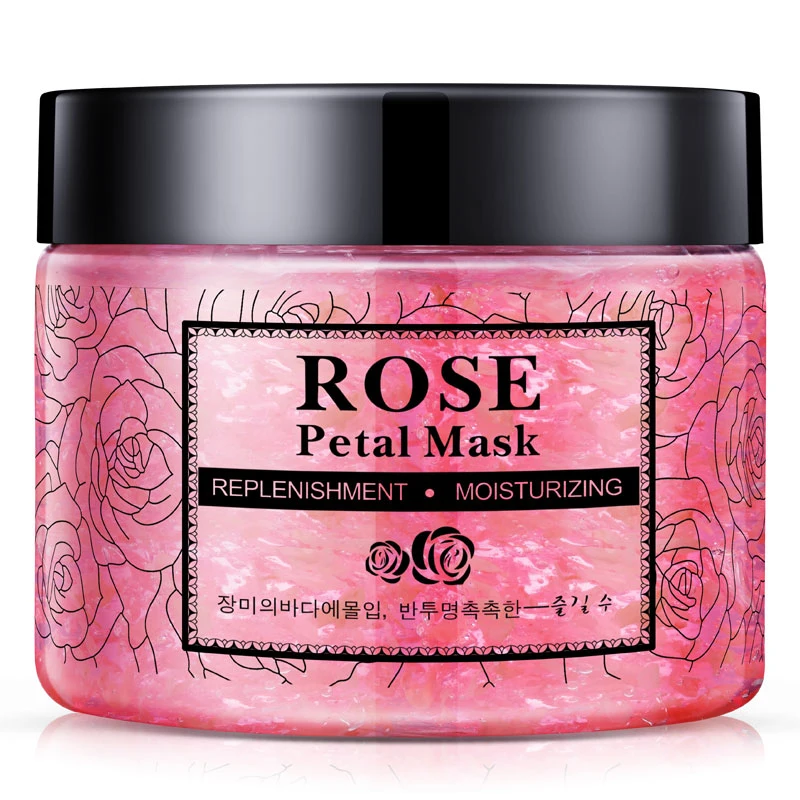 

HANCHAN Rose Flower Petals Sleeping Mask Cream No Wash Moisturizing Night Cream Anti Aging Anti Wrinkle Nutrition Face Cream