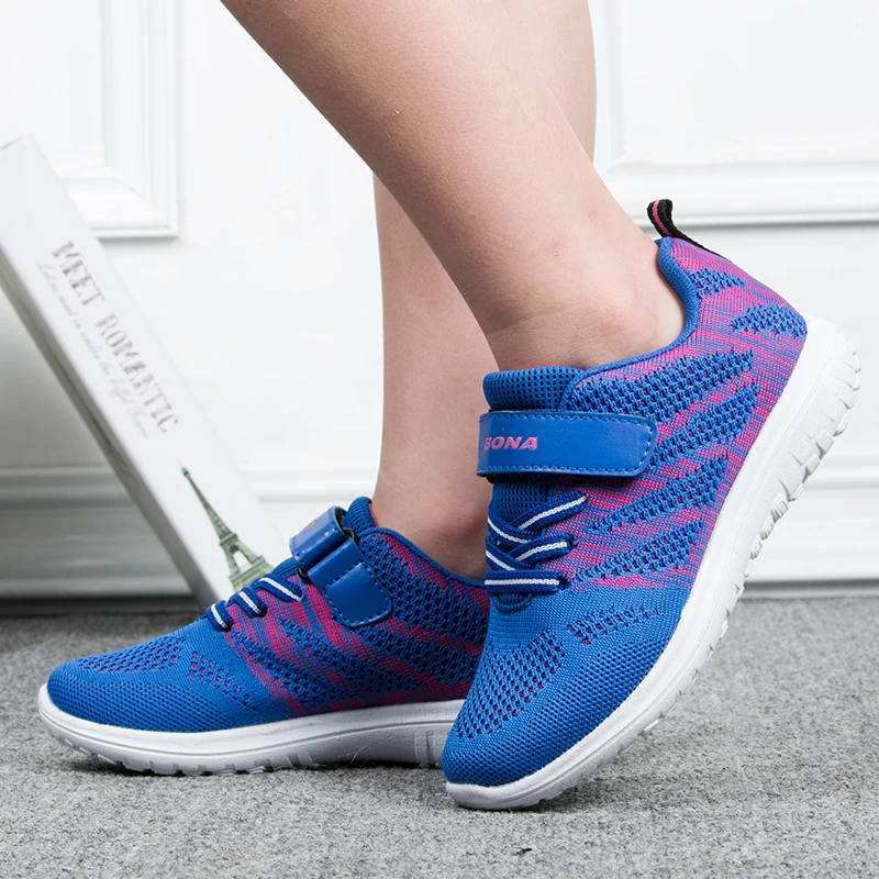 BONA Popular Style Children Casual Shoes Mesh Sneakers Boys & Girls Flat Child Running Shoes Light Fast pin kids sneakers sports shoes kids sports shoes kids flats kids shoes