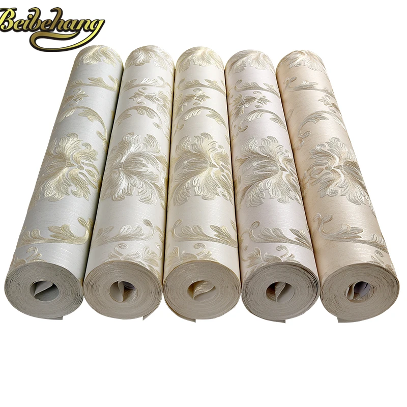 beibehang embossed bedroom wallpaper Modern damask wallpaper white wallcovering classic wall papers 3d wallpaper for living room beibehang embossed bedroom wallpaper Modern damask wallpaper white wallcovering classic wall papers 3d wallpaper for living room