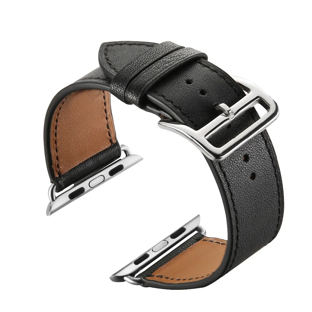 Новый стиль ремешок на запястье для apple watch series2 38 42 мм версия кожа защита от взрыва