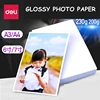 20sheets/Lot Deli Glossy photo paper A4(210x297mm) A3(297x420mm) 200g 230g Photo paper color ink jet paper ► Photo 1/6