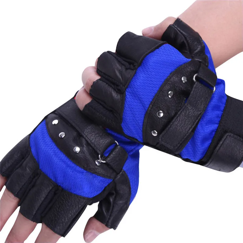 

Men Soft Sheep Leather Driving Motorcycle Biker Fingerless Warm Gloves guantes eldiven handschoenen 40FE14