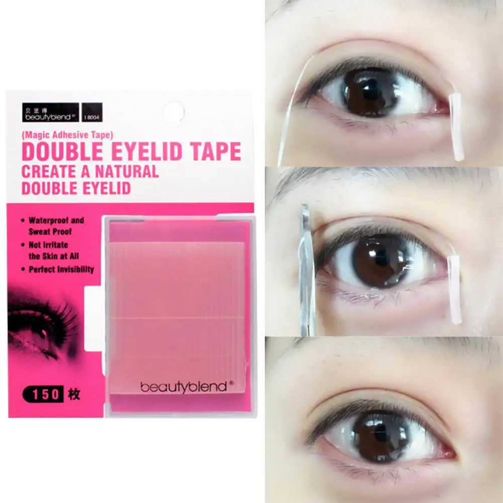 

300Pcs Invisible Double Eyelid Stickers Adhesive Medical Fiber Super Stretch fold Lift Adhesive Strips Magic Double Eyelid Tape