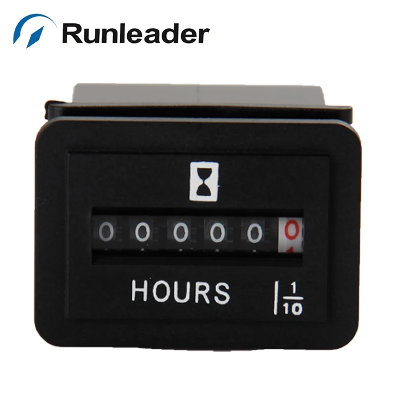 

Runleader HM001 Mechanical Engine AC Hour Meter For Machine,Vehicle,Pump,Generator,Truck,Tractor,forklift marine