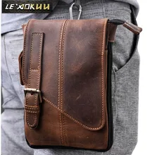 Натуральная кожа Мужская Повседневная дизайнерская многофункциональная маленькая сумка через плечо сумка на одно плечо модная поясная сумка 611-1