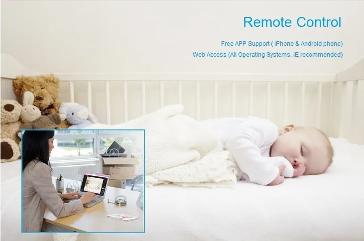 remote control-2 4 Channels NVR KIT 720P 1.0mp Wireless wifi IP Camera P2P Home alarm video push motion sensor CCTV Security Surveillance system