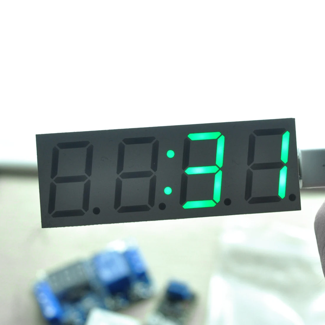 DIY светодиодный набор электронных часов с 1 шт. микроконтроллер цифровые часы-трубка функция ежечасного звонка DIY Kit модуль зеленый