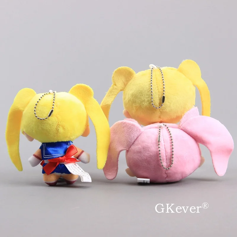 Сейлор Мун 8 шт./компл. меховой шарик-подвеска с брелком аниме милые мини мягкие куклы подарок для девочек