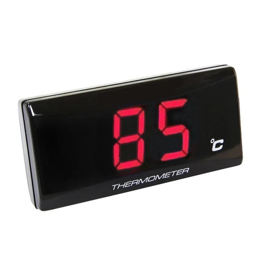 Universal Red Digitale Motorrad Zubehör Instrumente Thermometer Meter Mit 18mm Sensor Kopf Stecker Für Racing Roller