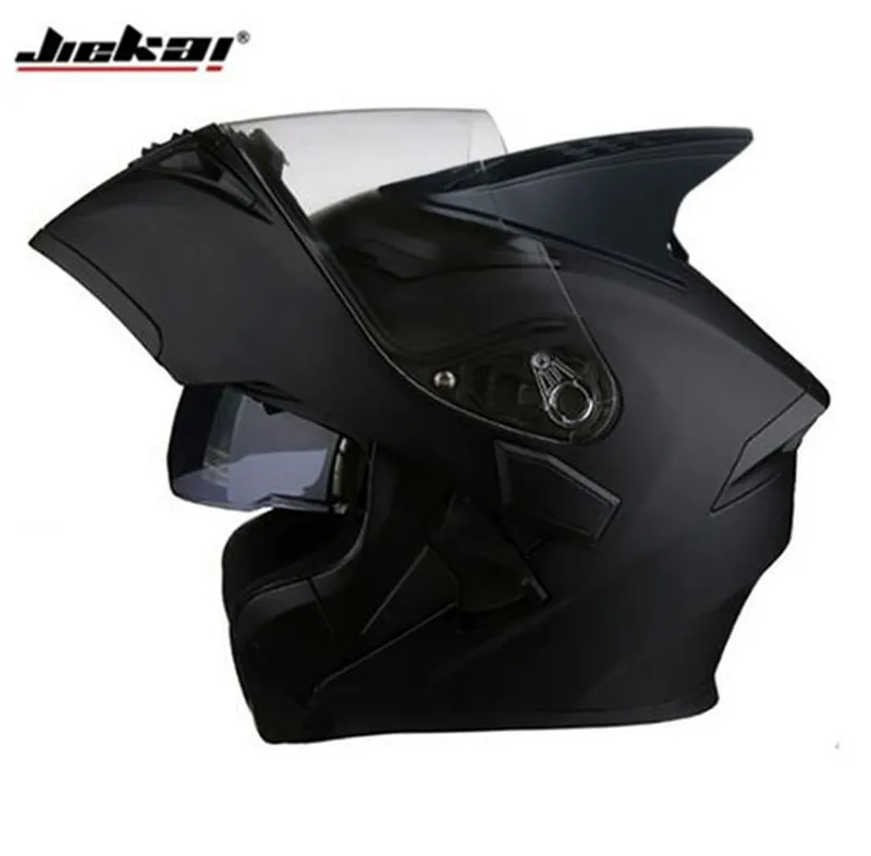 

JIEKAI Motorcycle Helmet Motobike Flip Up Helmet With Inner Sun Visor Safety Double Lens Modular Motocross Full Face Helmets