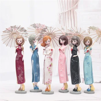 

Brand New Hot Sale Creative Umbrella Cheongsam Girl With Gift For Party Christmas Festival Home Decoration Exquisite Crafts