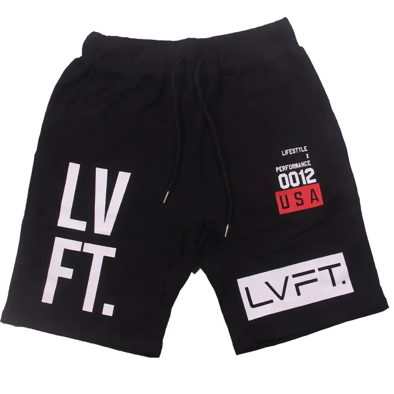 

FRMARO Summer Mens shorts Casual Fashion Gyms Fitness Bodybuilding short pants Male Jogger Knee Length Drawstring Sweatpants
