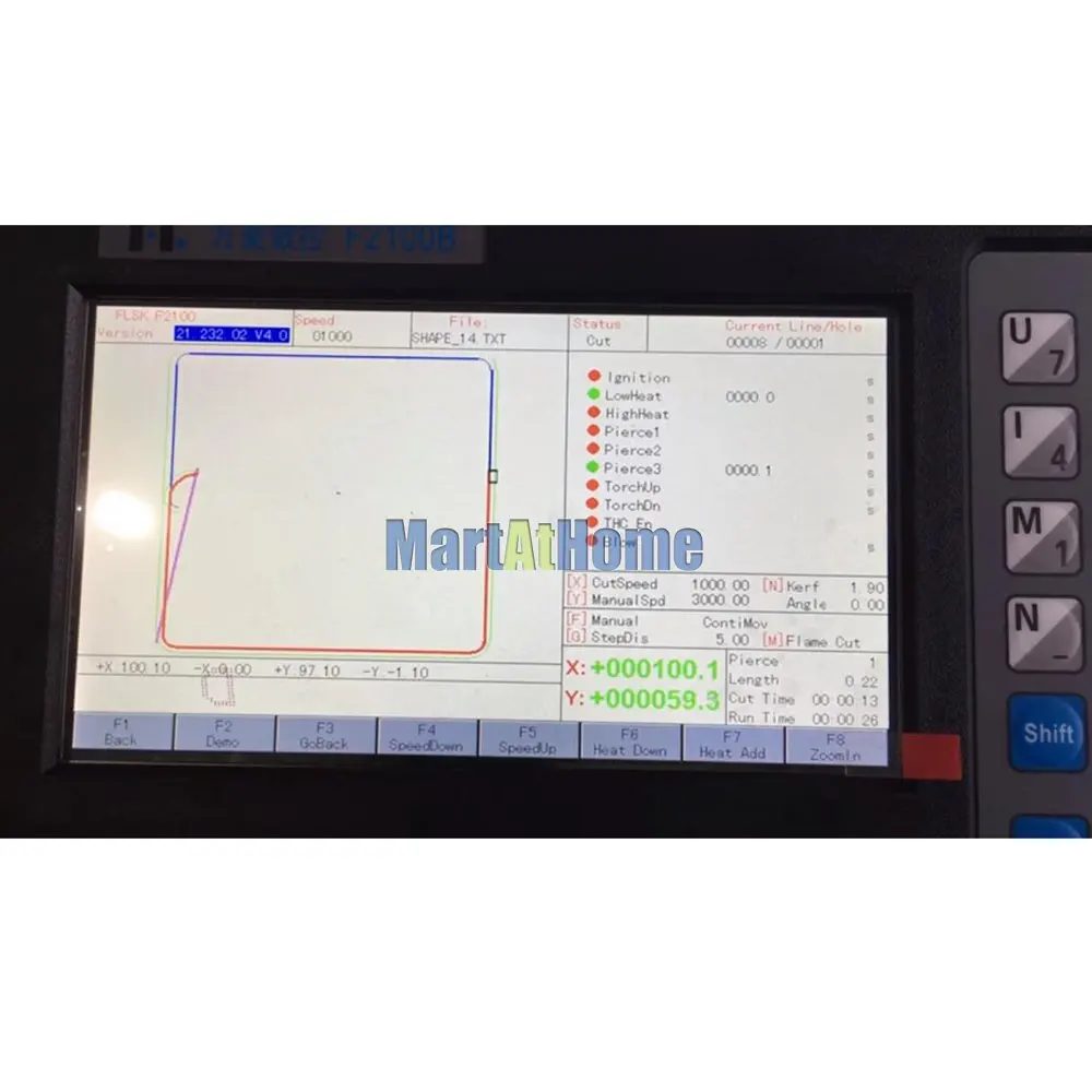 F2100B 2-Axis CNC Controller for CNC Plasma Cutting Machine Laser Flame Cutter