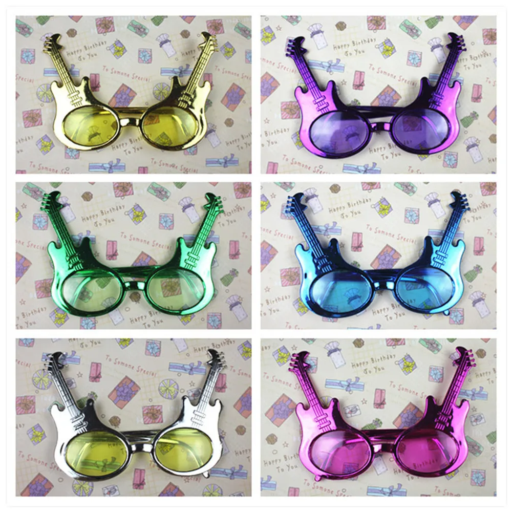 

Fashion Guitar Costume Glasses Night Party Favors Eyewear Dress Accessories Photobooth Props Festive Party Supplies