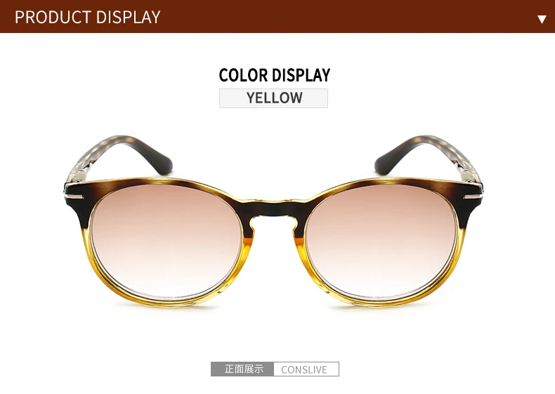 Новые модные градиентные коричневые линзы очки для чтения прочные и прочные, мужские и женские очки по рецепту KINZUO 18145