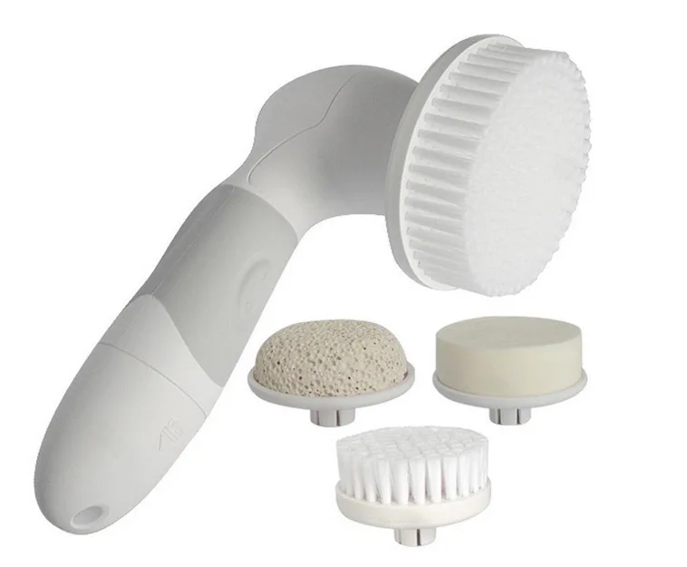 

waterproof Ultrasonic face cleaning brush Deep clean pores pimple remover tool Fast Cleansing Four kinds massage heads